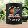 Take A Look Its In A Book Reading Graphic Print Coffee Mug Gifts ideas