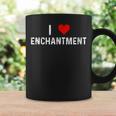 I Love Enchantment Heart Romance Love Lovers Books Novels Graphic Print Coffee Mug Gifts ideas