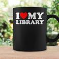 I Love My Library Heart For Book Lovers Readers Librarian Graphic Print Coffee Mug Gifts ideas I Love My Library Heart For Book Lovers Readers Librarian Graphic Print Coffee Mug Gifts ideas