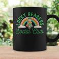 Lucky Readers Social Club Leprechaun St Patricks Book Lover Graphic Print Coffee Mug Gifts ideas Lucky Readers Social Club Leprechaun St Patricks Book Lover Graphic Print Coffee Mug Gifts ideas