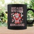 Manga Anime Stuff Just A Girl Who Loves Anime And Books Graphic Print Coffee Mug Gifts ideas