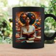 Melanin Queen Afro WomenEducated Reading Book History Graphic Print Coffee Mug Gifts ideas