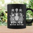 Messy Bun Skeleton Reading Book Coffee Never Better Graphic Print Coffee Mug Gifts ideas Messy Bun Skeleton Reading Book Coffee Never Better Graphic Print Coffee Mug Gifts ideas