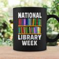National Library Week 2021 Book Lover Reader Librarian Graphic Print Coffee Mug Gifts ideas