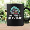All I Need Is Books & Cats Graphic Print Coffee Mug Gifts ideas