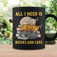 All I Need Is Books And Cats Graphic Print Coffee Mug Gifts ideas