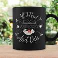 All I Need Are Books And Cats Introvert Graphic Print Coffee Mug Gifts ideas