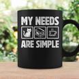 My Needs Are Simple Cat Reading Books Tea Graphic Print Coffee Mug Gifts ideas My Needs Are Simple Cat Reading Books Tea Graphic Print Coffee Mug Gifts ideas