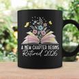 A New Chapter Begins Book Floral Bloom Graphic Print Coffee Mug Gifts ideas