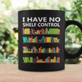 I Have No Shelf Control Book Lover Cute Reading Graphic Print Coffee Mug Gifts ideas
