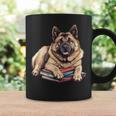 Norwegian Elkhound Books Reading Dog Breed Graphic Graphic Print Coffee Mug Gifts ideas