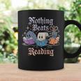 Nothing Beats Reading Book Librarian Rock Paper Scissors Graphic Print Coffee Mug Gifts ideas