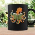 Octopus Reading Book Bookworm Librarian Women Men Kids Graphic Print Coffee Mug Gifts ideas