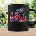 Octopus Reading Book Kraken Book Lover Graphic Print Coffee Mug Gifts ideas