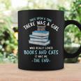 Once Upon a Timee There Was a Girl Who Loved Catts And Books Graphic Print Coffee Mug Gifts ideas