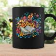 Open Book With Colorful Floral Reading Magic Graphic Print Coffee Mug Gifts ideas