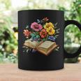 Open Book With Wildflowers Vintage Botanical Reading Graphic Print Coffee Mug Gifts ideas Open Book With Wildflowers Vintage Botanical Reading Graphic Print Coffee Mug Gifts ideas