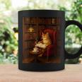 Orange Cat Book Lovers Cozy Bookish Librarian Graphic Print Coffee Mug Gifts ideas Orange Cat Book Lovers Cozy Bookish Librarian Graphic Print Coffee Mug Gifts ideas