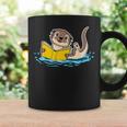 Otter Reading Bookaholics Sea Otter And Book Lover Graphic Print Coffee Mug Gifts ideas