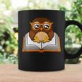 Owl Book Literature Book Reading Graphic Print Coffee Mug Gifts ideas