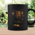 Owl Library Books Wisdom Reading Vintage Scholar Graphic Print Coffee Mug Gifts ideas
