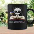 Panda Bear Books Reading Library Saying Graphic Print Coffee Mug Gifts ideas