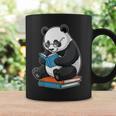 Panda With Glasses Reading Book Librarian Panda Graphic Print Coffee Mug Gifts ideas