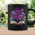 Pansies Flowers Book Pansy Floral Graphic Print Coffee Mug Gifts ideas