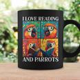Parrot Love Reading And Parrots Child Book Lover Graphic Print Coffee Mug Gifts ideas