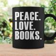 Peace Love Read Books Book Lover n Girls Reading Teacher Graphic Print Coffee Mug Gifts ideas
