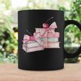 Pink Bow Books And Cherries For Book Lover Girl Women Graphic Print Coffee Mug Gifts ideas