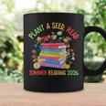 Plant A Seed Read Summer Reading 2026 Librarian Books Floral Graphic Print Coffee Mug Gifts ideas