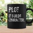 Plot It Builds Character Book English Teacher Reading Graphic Print Coffee Mug Gifts ideas