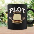 Plot It Builds Character Book Reading Graphic Print Coffee Mug Gifts ideas