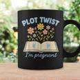 Plot Twist I'm Pregnant Literary Pregnancy Announcement Book Graphic Print Coffee Mug Gifts ideas Plot Twist I'm Pregnant Literary Pregnancy Announcement Book Graphic Print Coffee Mug Gifts ideas