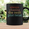 Plot Twists Mystery Book Lover Reading Literary Bookish Graphic Print Coffee Mug Gifts ideas