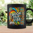 Psychedelic Book Fair For Avid Readers Bookaholic Librarian Graphic Print Coffee Mug Gifts ideas