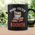 Purr-Fectly Bookish Cats And Books Graphic Print Coffee Mug Gifts ideas