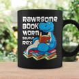 Rawrsome Bookworm Dinosaur T-Rex Book Reading Boys Graphic Print Coffee Mug Gifts ideas