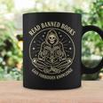 Read Banned Books Gain Forbidden Knowledge Skeleton Graphic Print Coffee Mug Gifts ideas