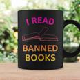 I Read Banned Books Pink-Yellow Literature Activist Graphic Print Coffee Mug Gifts ideas I Read Banned Books Pink-Yellow Literature Activist Graphic Print Coffee Mug Gifts ideas