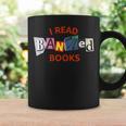 I Read Banned Books Scrap Letters Literature Activist Graphic Print Coffee Mug Gifts ideas