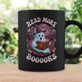 Read More Books Boo Ghost Halloween Reading Books Teacher Graphic Print Coffee Mug Gifts ideas