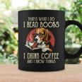 i Read Books And i Know Things Beagle Dog Reading Coffee Graphic Print Coffee Mug Gifts ideas