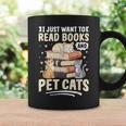 Read Books And Pet Cats Cat Lover Women Girls Kids Graphic Print Coffee Mug Gifts ideas