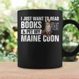 Read Books Pet My Maine Coon Bookworm Cat Lover For Men Women Kids Graphic Print Coffee Mug Gifts ideas