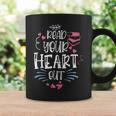 Read Your Heart Out Book Lover Reading Teacher Graphic Print Coffee Mug Gifts ideas