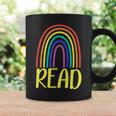READ Rainbow Read Librarian Teacher Book Readers Reading Graphic Print Coffee Mug Gifts ideas