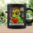 Readasaurus Reading Dinosaur Book Reader Bookworm Graphic Print Coffee Mug Gifts ideas