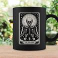 The Reader Tarot Card Books Skeleton Reading Book Graphic Print Coffee Mug Gifts ideas